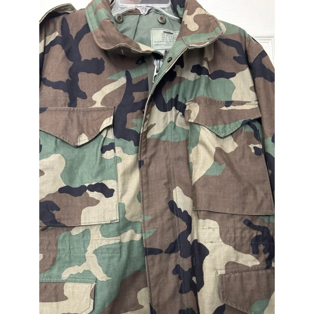 NEW USGI M-65 Cold Weather Coat Woodland Camo XL Regular Stock# 8415-01-099-7841